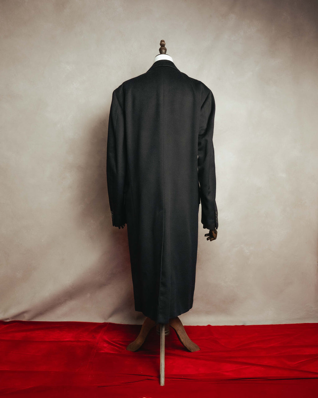 "LANVIN" 90's Classically tailored cashmere overcoat