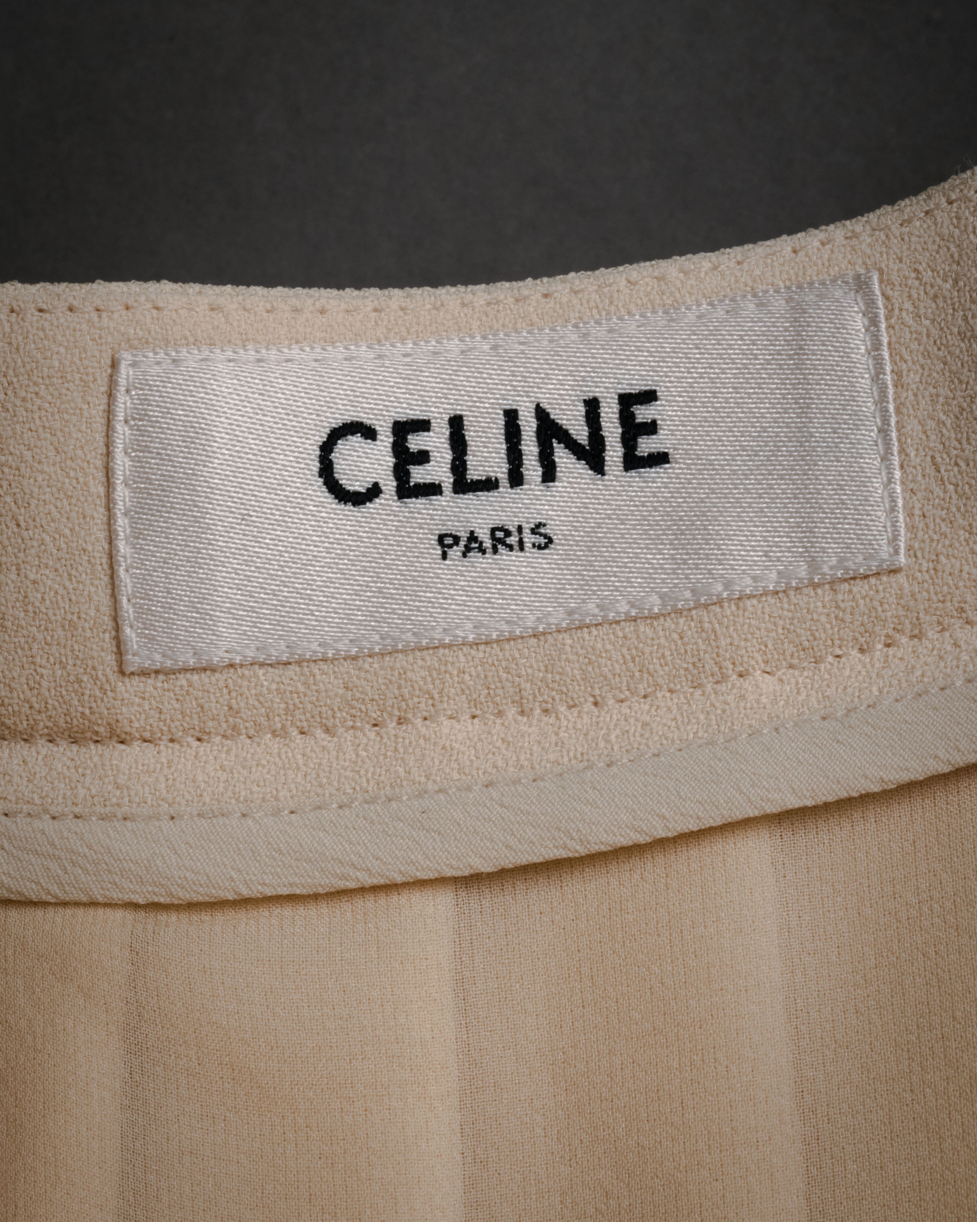 “CELINE” 2019-2023 Minimal pleated skirt
