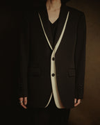 –SPECIAL– "BURBERRY" 20’s trompe l’oeil layered tailored jacket