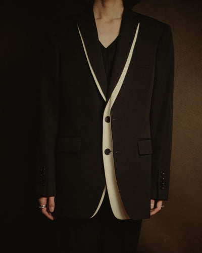 –SPECIAL– "BURBERRY" 20’s trompe l’oeil layered tailored jacket