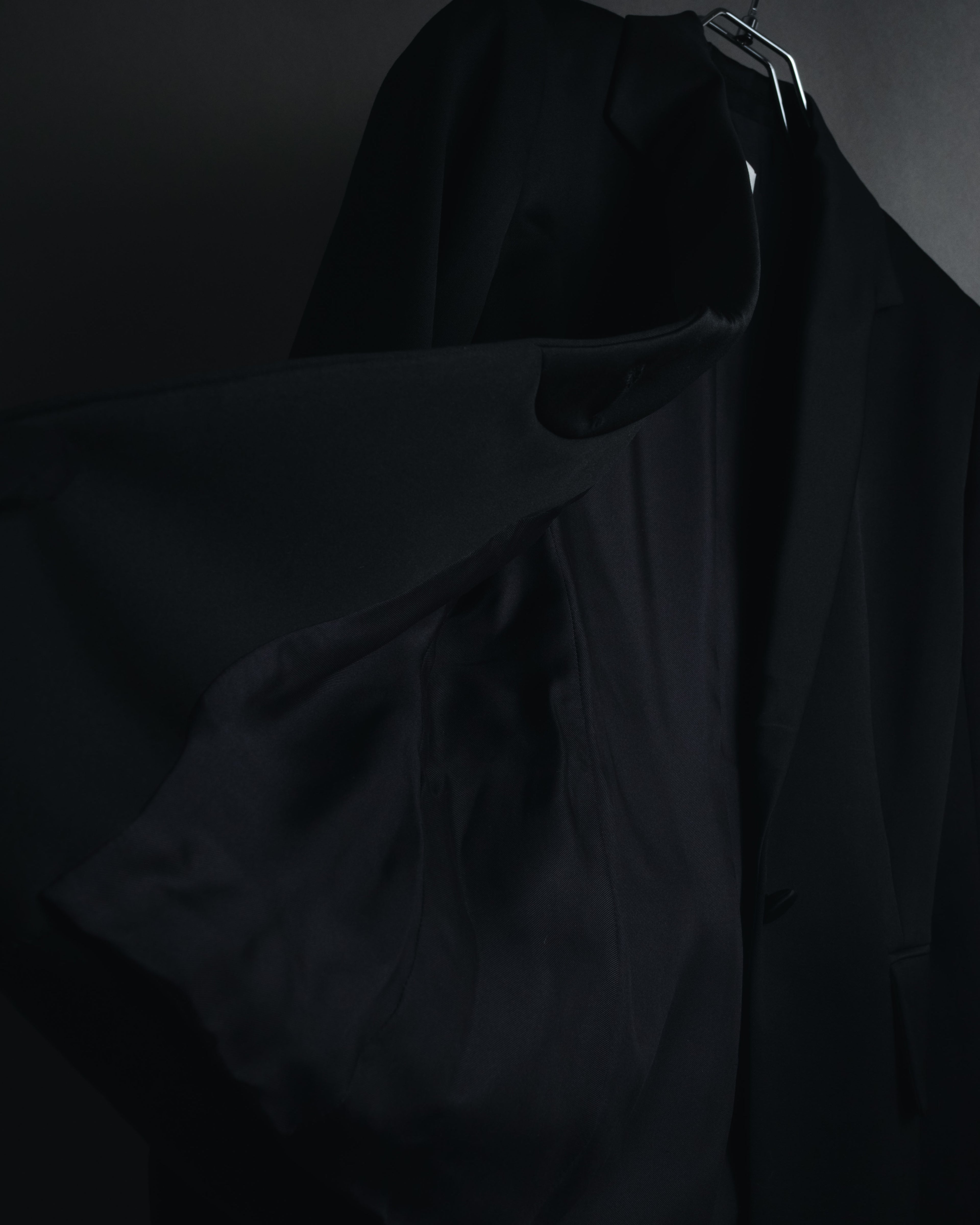 "Yves Saint Laurent" 2008AW Minimal sculpted wool jacket