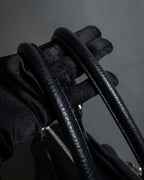 "Salvatore Ferragamo" Gancini motif gathered design leather bag