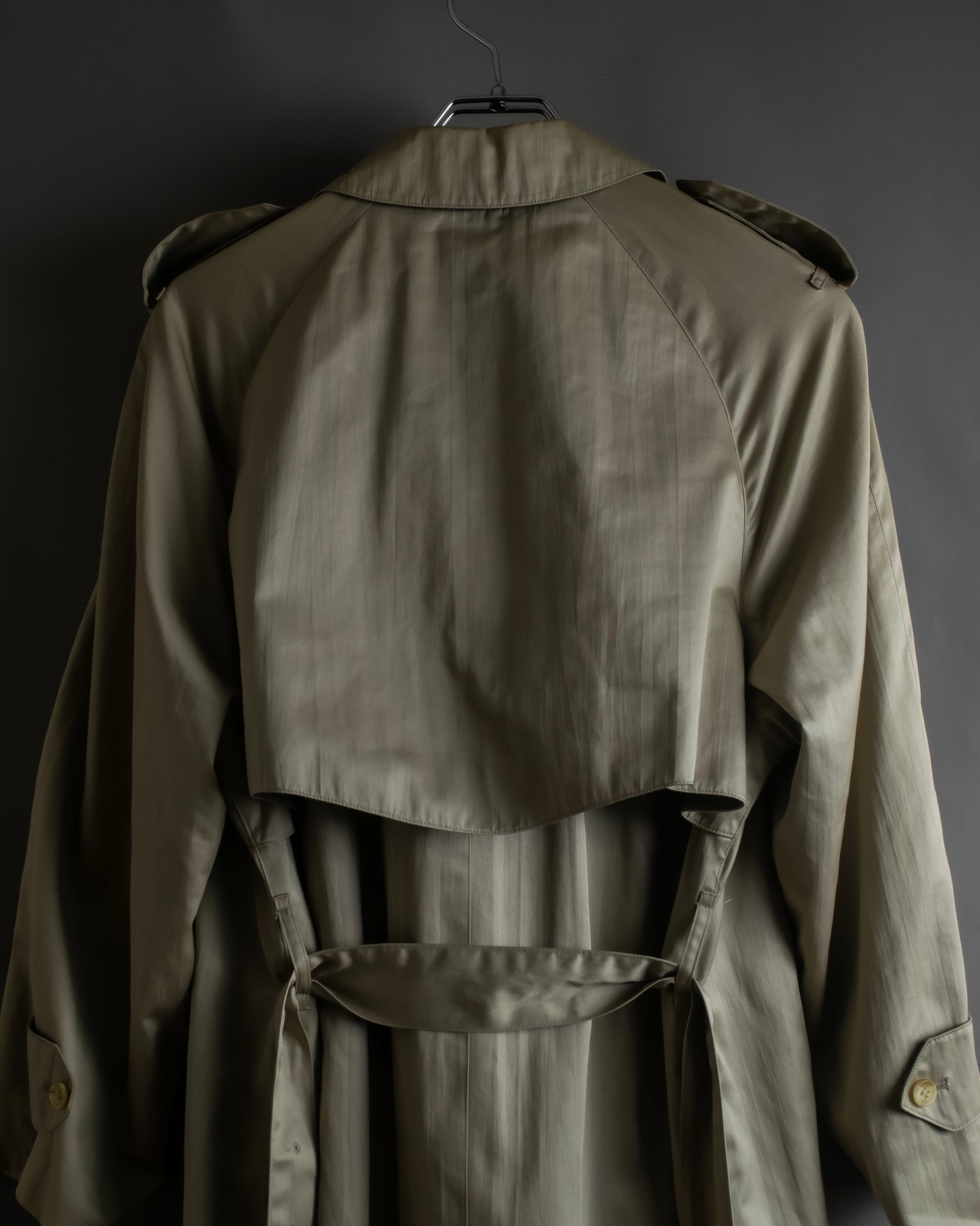 "BURBERRYS" Classic military detail maxi length trench coat