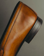 “Berwick 1707” 2010’s Patina aniline leather double monk shoes