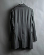 "MM6 MAISON MARGIELA" Wrap front oversized tailored jacket