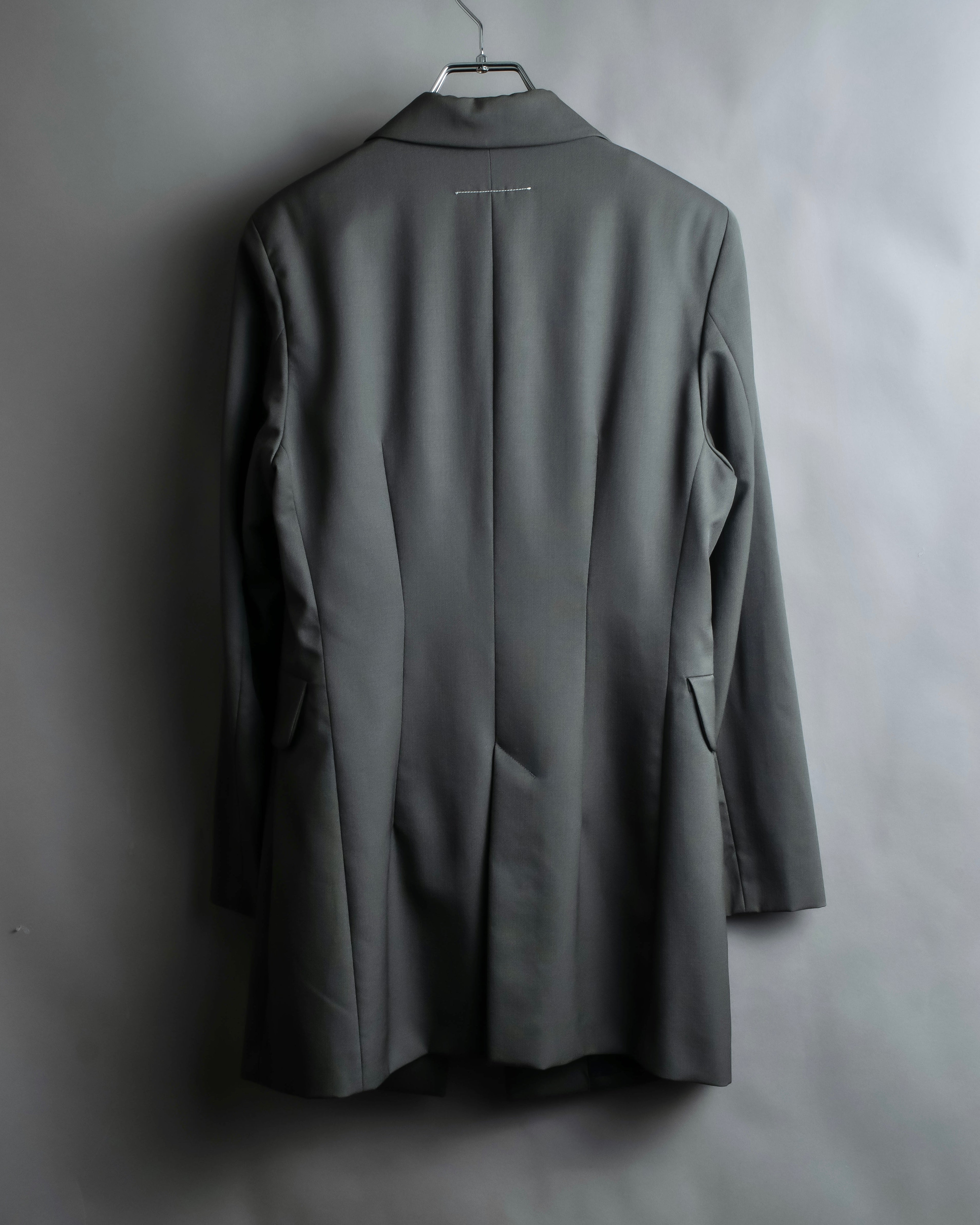 "MM6 MAISON MARGIELA" Wrap front oversized tailored jacket