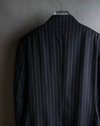"Dolce & Gabbana" Pinstripe vertical lines emphasized tailored jacket