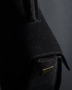 "CELINE" Losange design suede combination bag