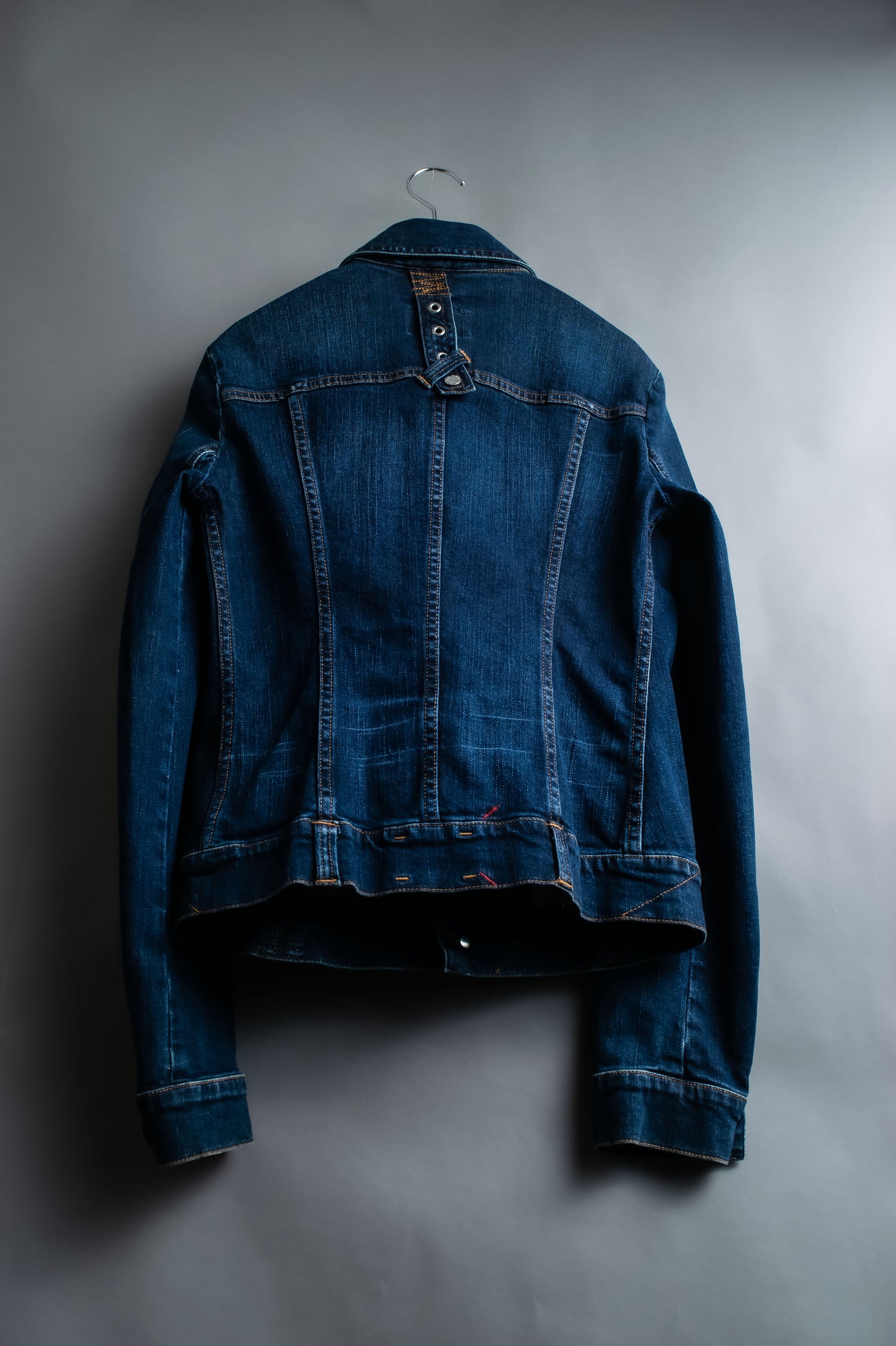 “D&G” Logo embroidery short denim jacket