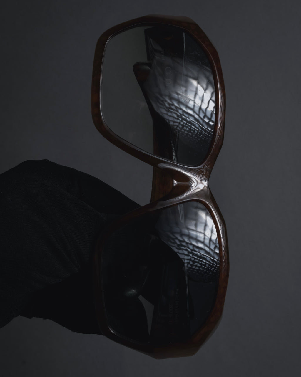 "Christian Dior" 80’s sculptural tortoiseshell optyl sunglasses