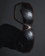 "Christian Dior" 80’s sculptural tortoiseshell optyl sunglasses