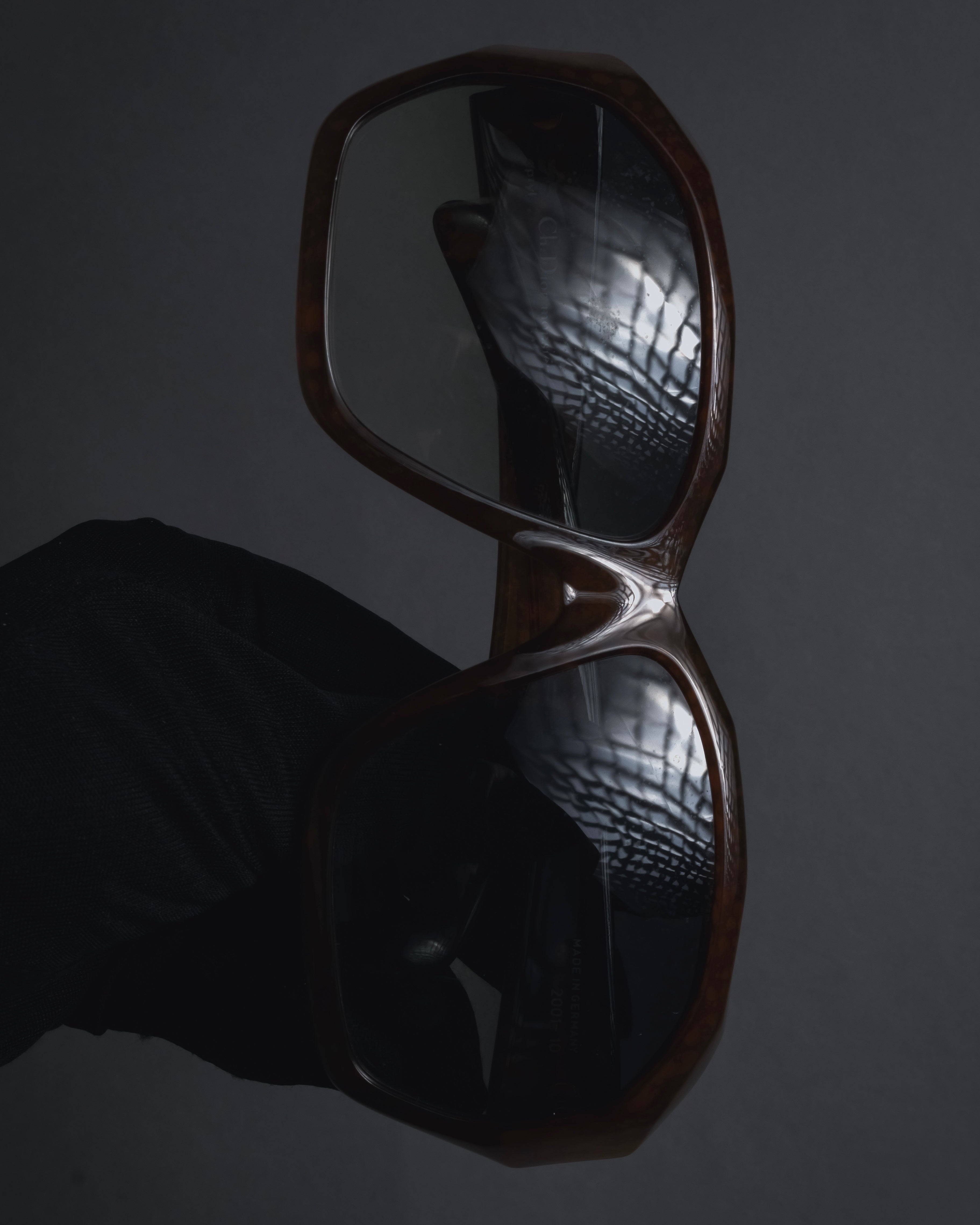"Christian Dior" 80’s sculptural tortoiseshell optyl sunglasses