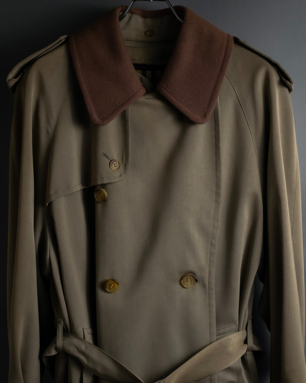 -SPECIAL- "Burberrys" 90's Collar switching two-tone trench coat