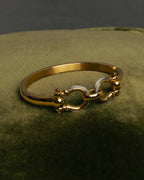 "CHARRIOL" 90's-00's Vintage PVD gold and steel cable link bangle