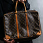 "LOUIS VUITTON" Porto document voyage monogram pattern boston bag