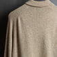 "Vintage 100% lambswool long sleeve knitted polo shirt"