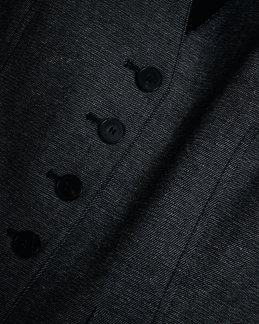 "Christian Dior" 23SS half double-breasted structured gilet