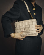 -SPECIAL- “Salvatore Ferragamo” 2020-2022 Woven vara chain shoulder bag