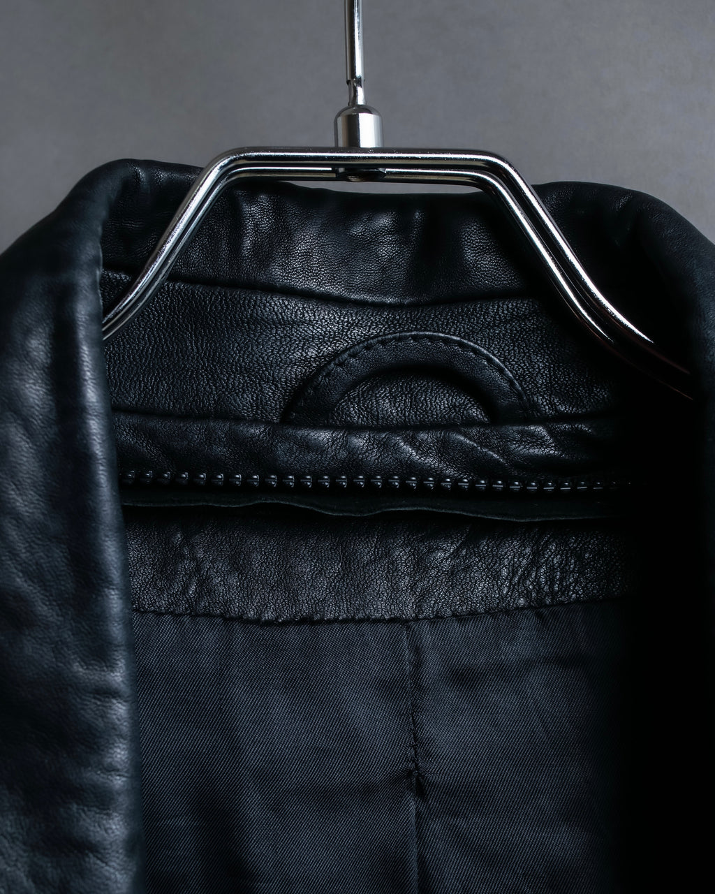 "Acne" Beautiful shape genuine leather double riders jacket