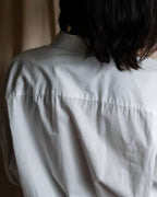 "Christian Dior" Pintuck design wide spread collar dress shirt