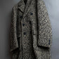 "LANVIN" Double breasted tweed chester coat