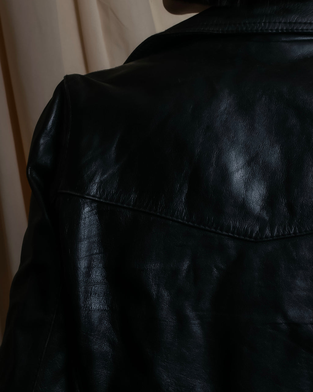 "HYSTERIC GLAMOUR" Lamb leather double riders jacket
