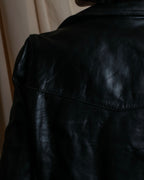 "HYSTERIC GLAMOUR" Lamb leather double riders jacket