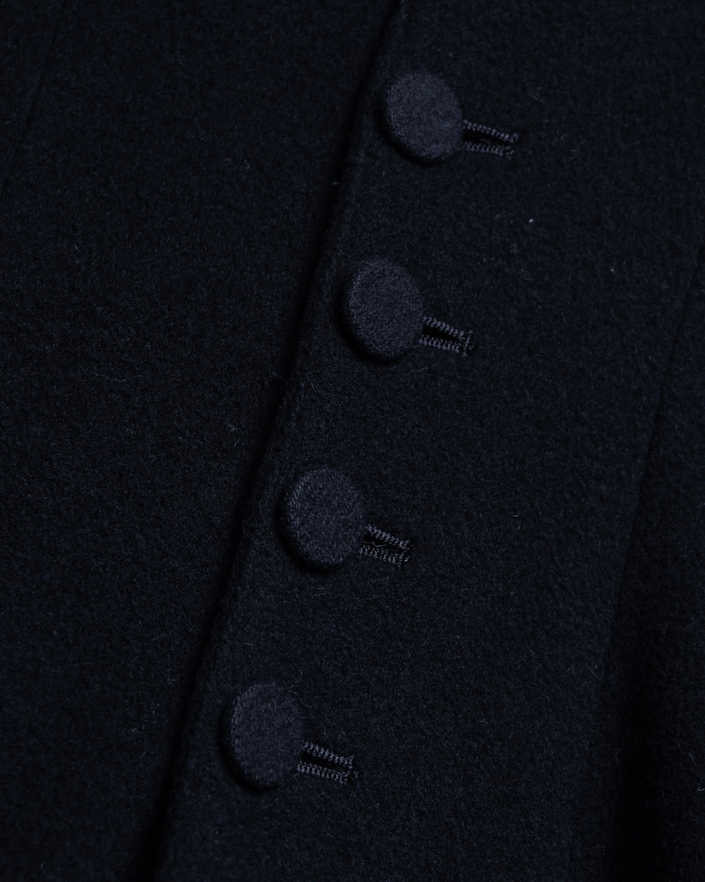 -SPECIAL- "JEAN PAUL GAULTIER"
 90's-00's Waist shape A-line silhouette black color super long coat