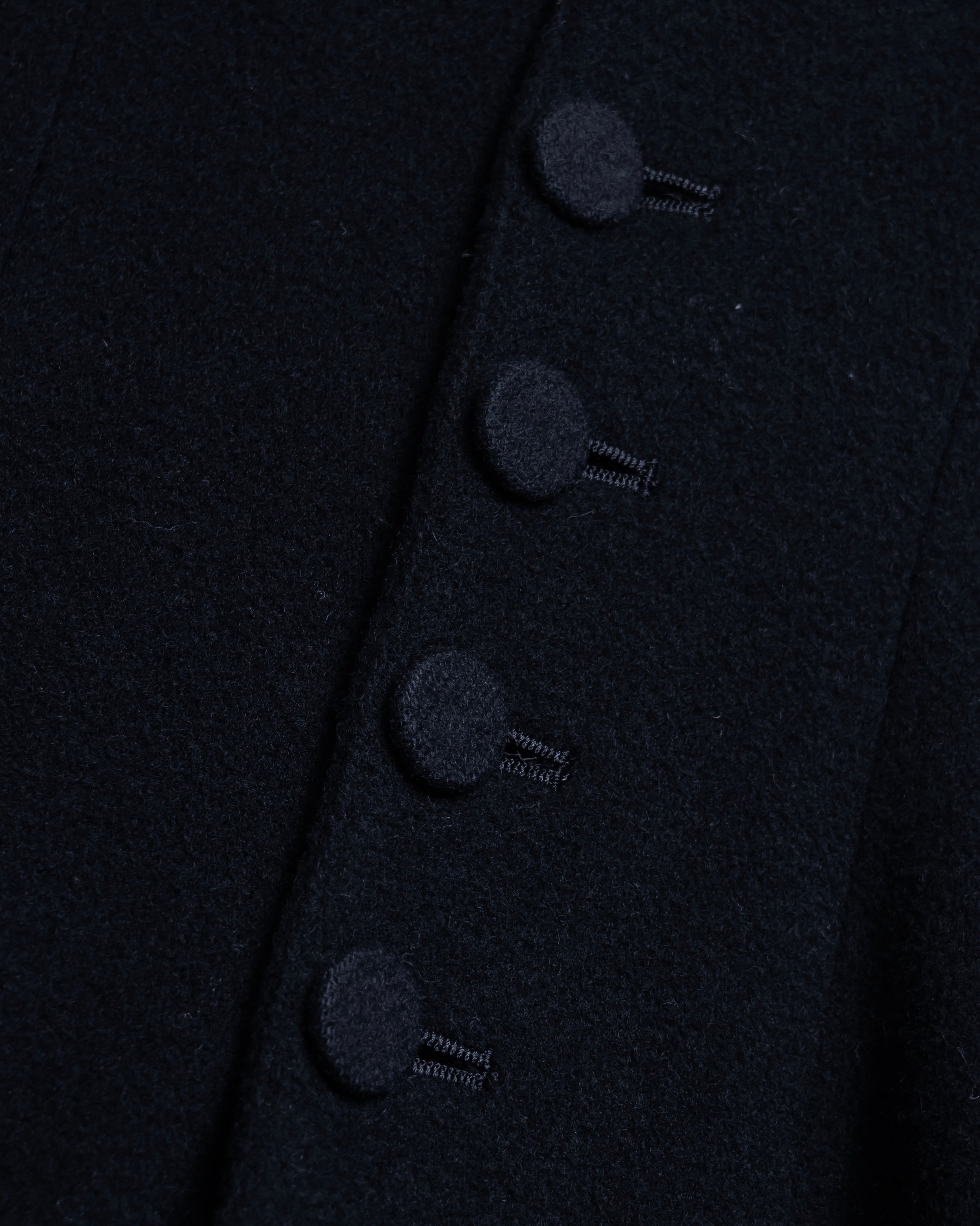 -SPECIAL- "JEAN PAUL GAULTIER"
 90's-00's Waist shape A-line silhouette black color super long coat