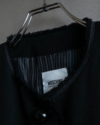 "MOSCHINO" Object sewn design tweed jacket