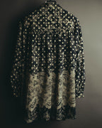 "Christian Dior" 80's-90's Elegant printed silk blouse