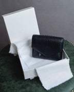"MAISON MARGIELA" Grained leather envelope compact wallet