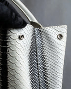 "Vivienne Westwood" Monotone python leather handbag