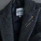 "JEAN PAUL GAULTIER" Pin motif design heather grey color chester coat