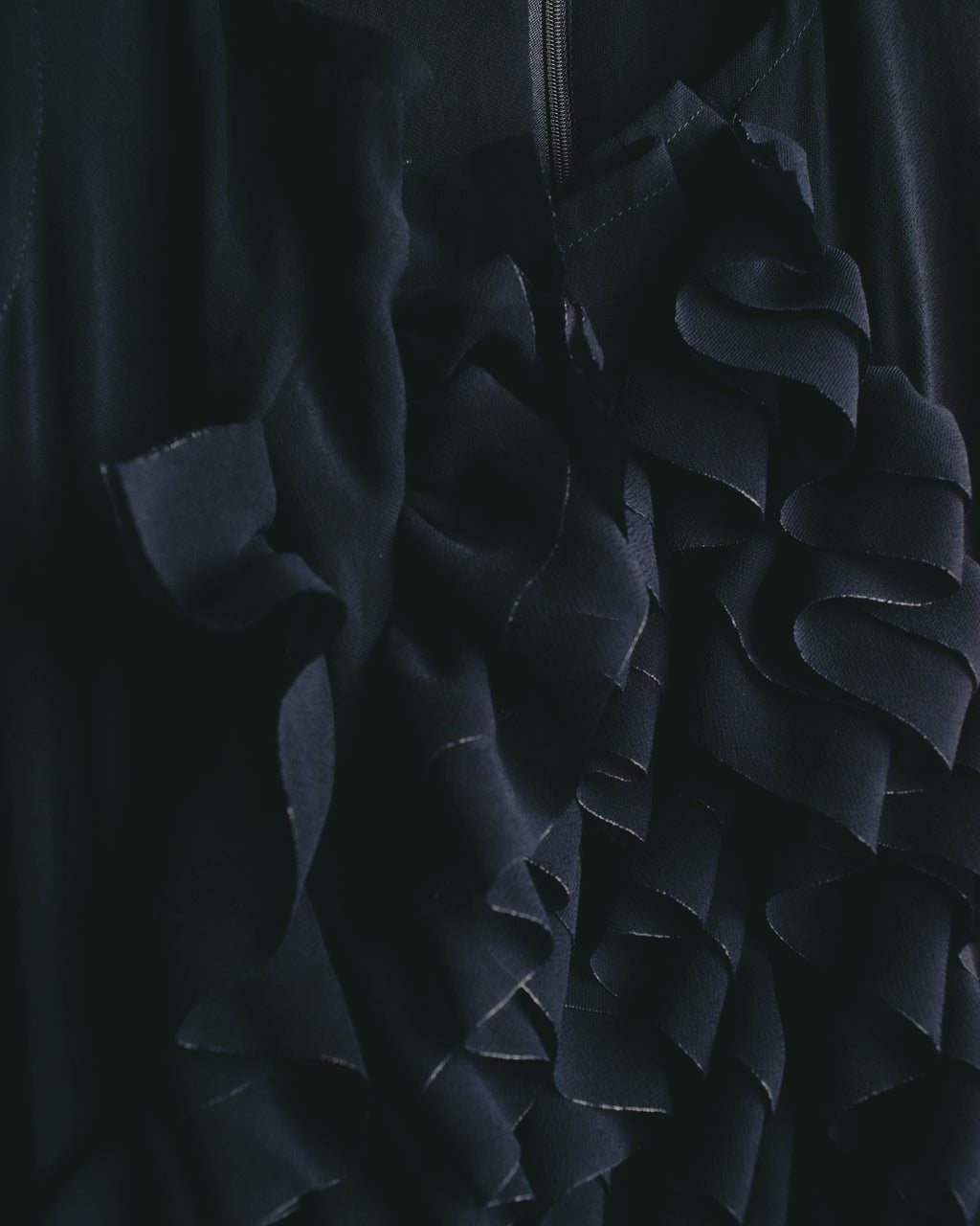 "COMME des GARÇONS" 90's Sculptural ruffle maxi dress