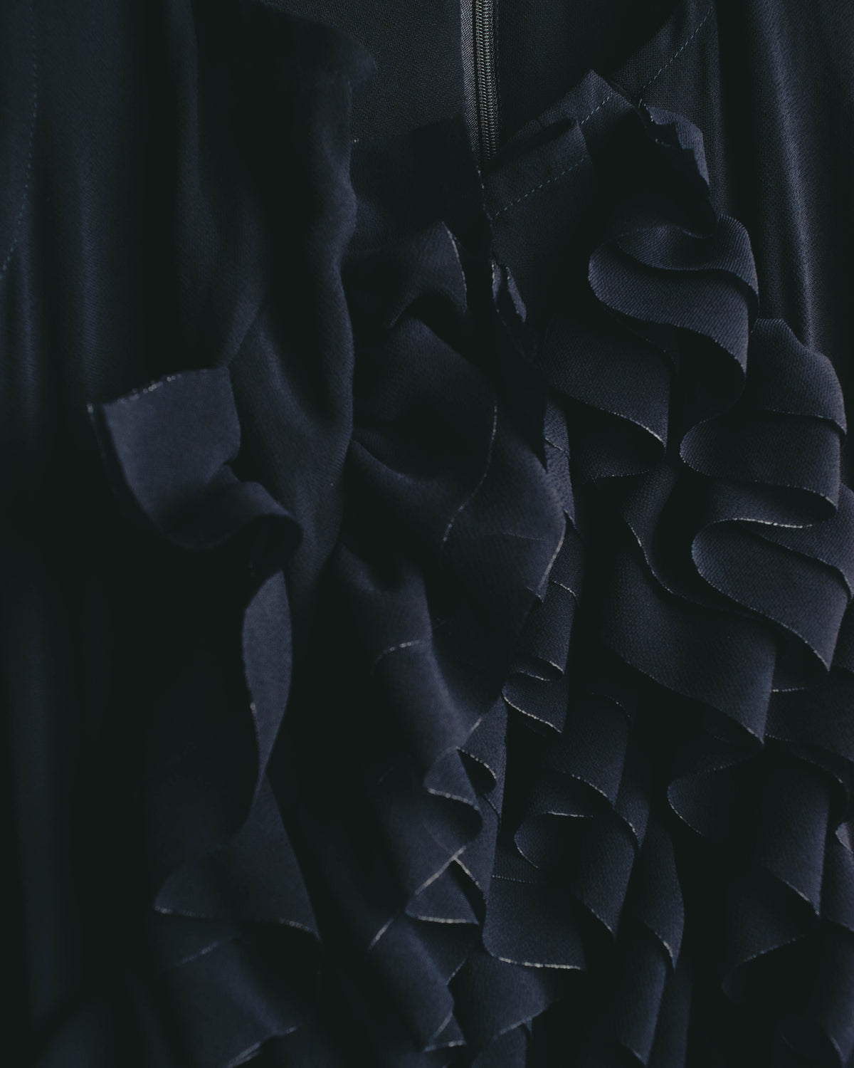 "COMME des GARÇONS" 90's Sculptural ruffle maxi dress