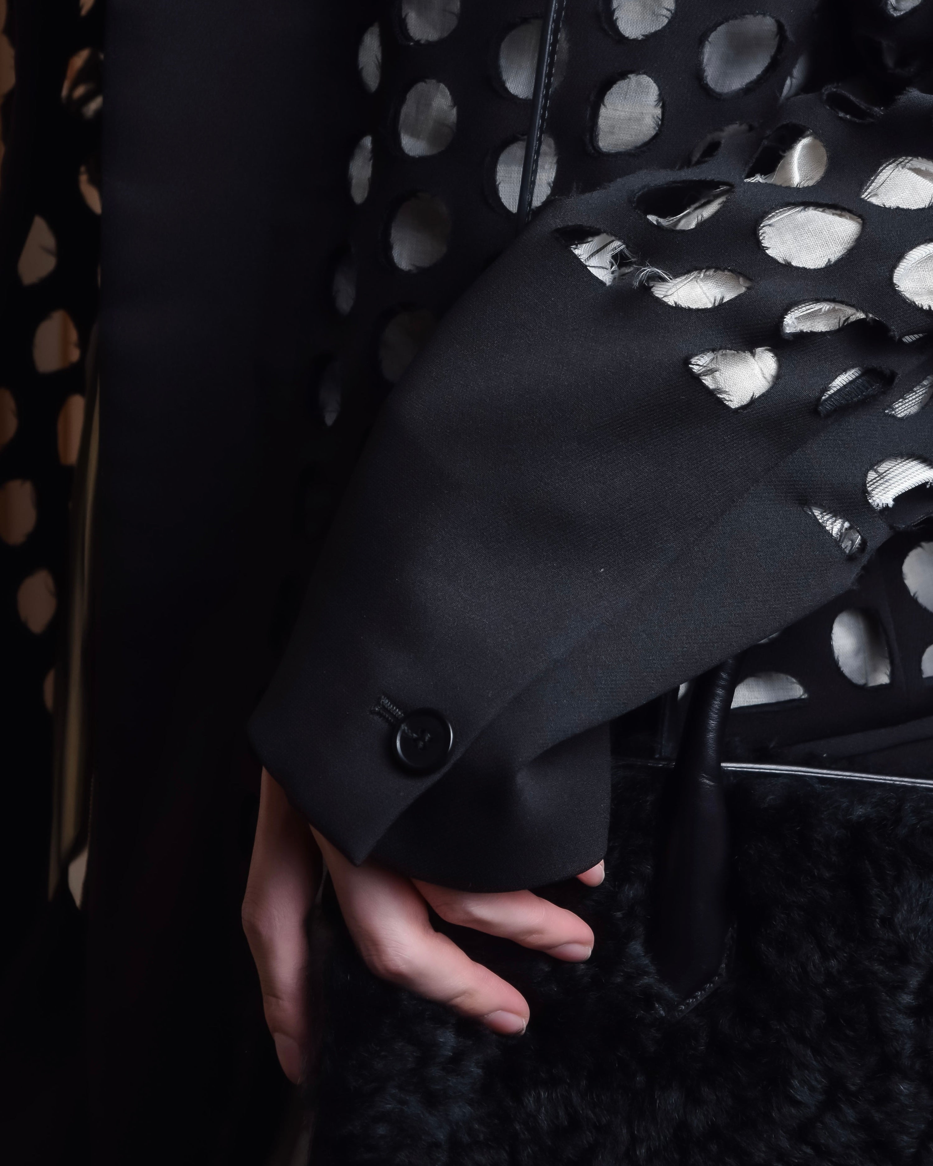 "MAISON MARGIELA" 20SS Cut-out layered structure long coat