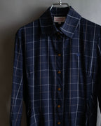 "Vivienne Westwood RED LABEL"
Windowpane print long shirt dress