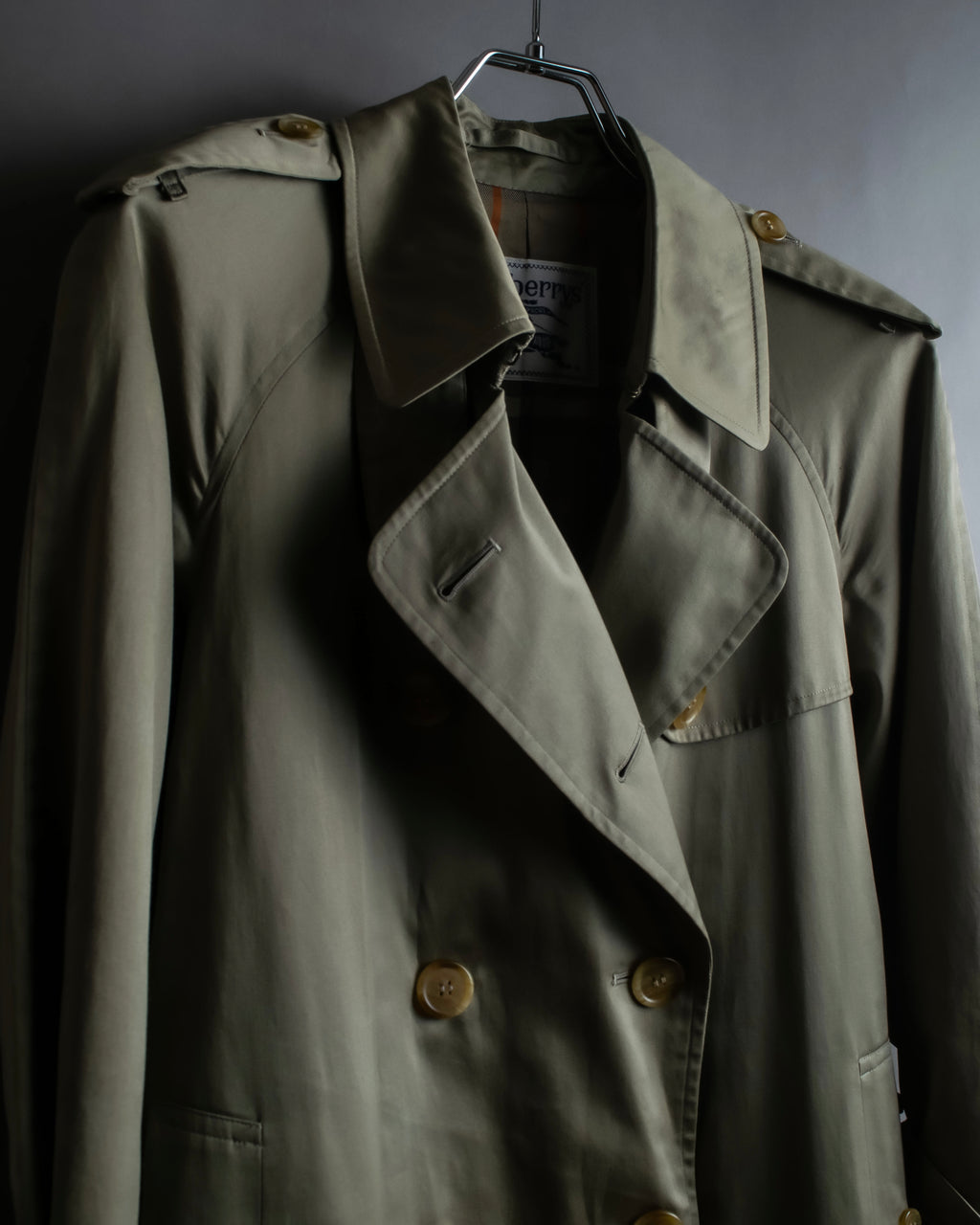 "Burberrys" Vintage water-repellent cotton oversized trench coat