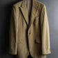 "Vintage brushed peak lapel 1 button tailored jacket"