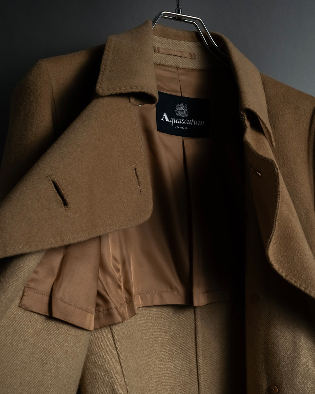 "Aquascutum" Traditional detail belted long trench coat