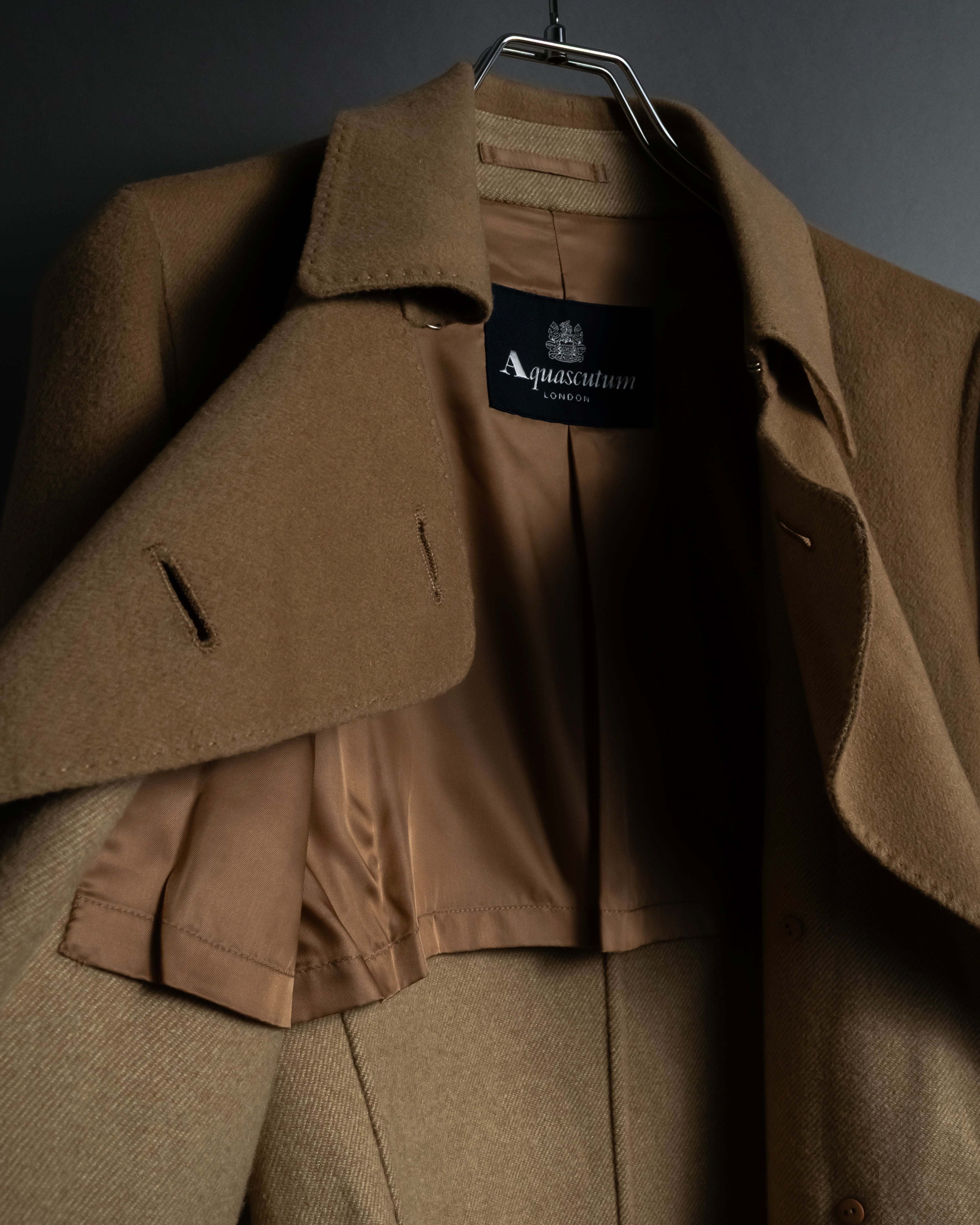 "Aquascutum" Traditional detail belted long trench coat