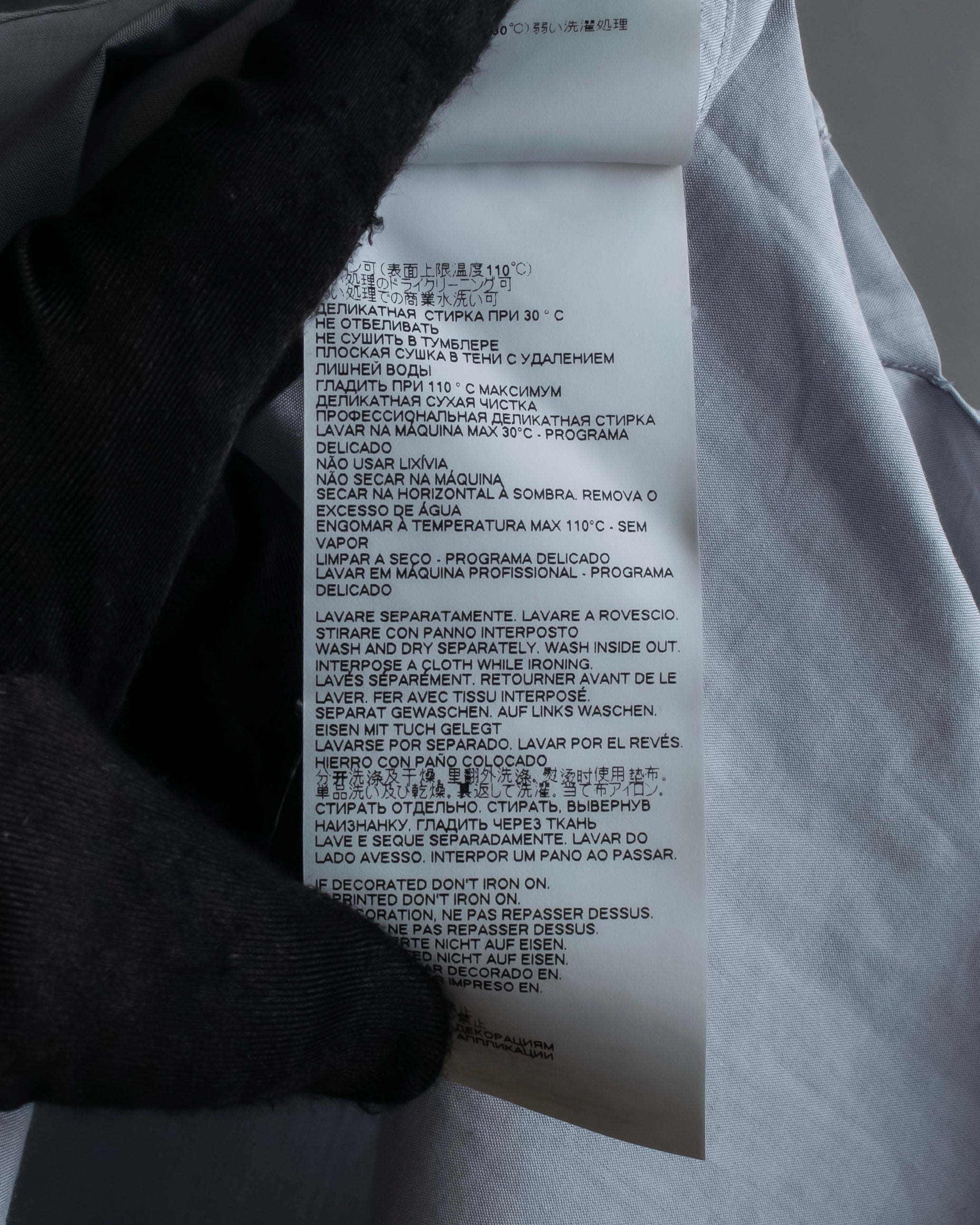 "MAISON MARGIELA" 21SS Long tail design band collar shirt