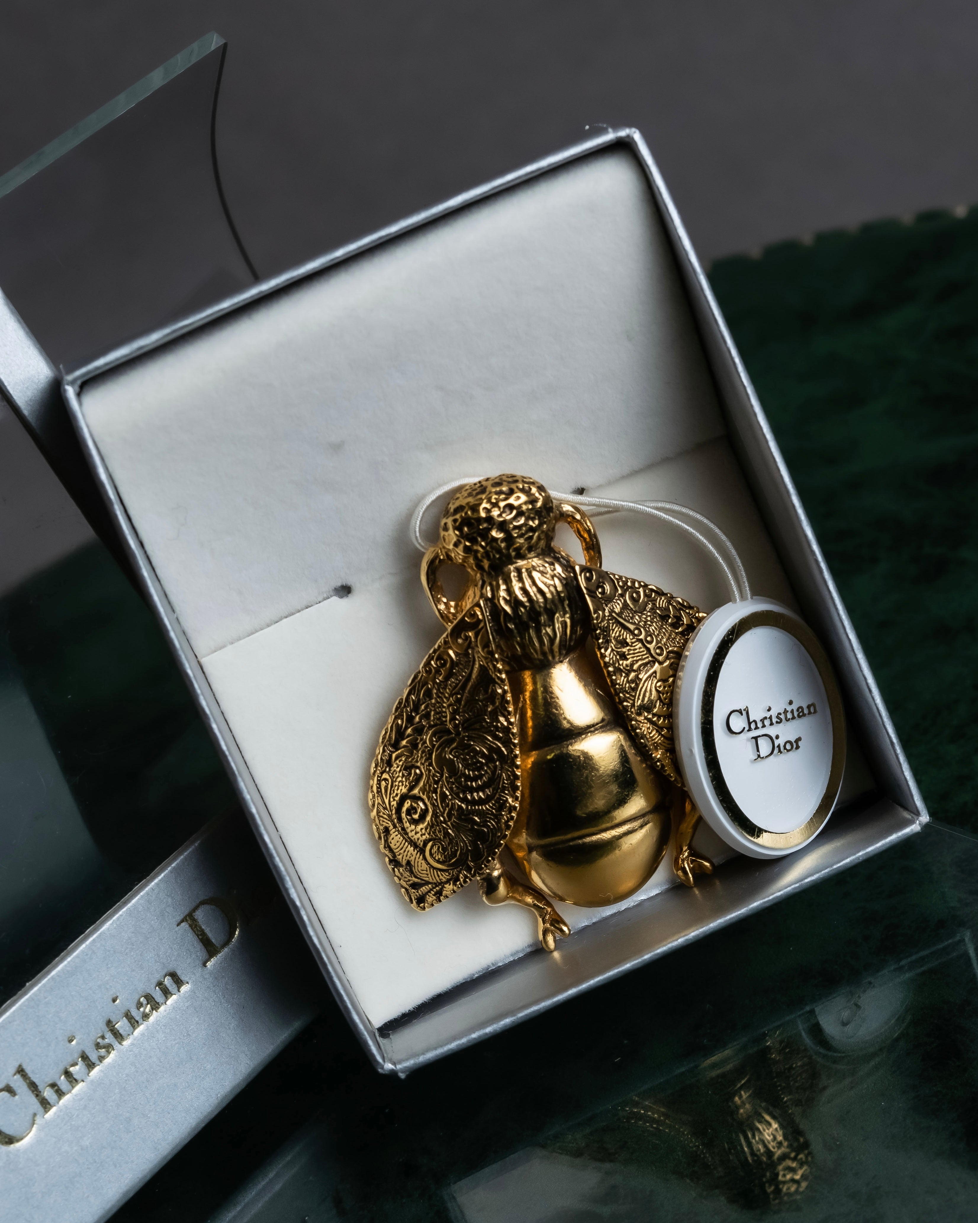 "Christian Dior" Bee motif gold brooch