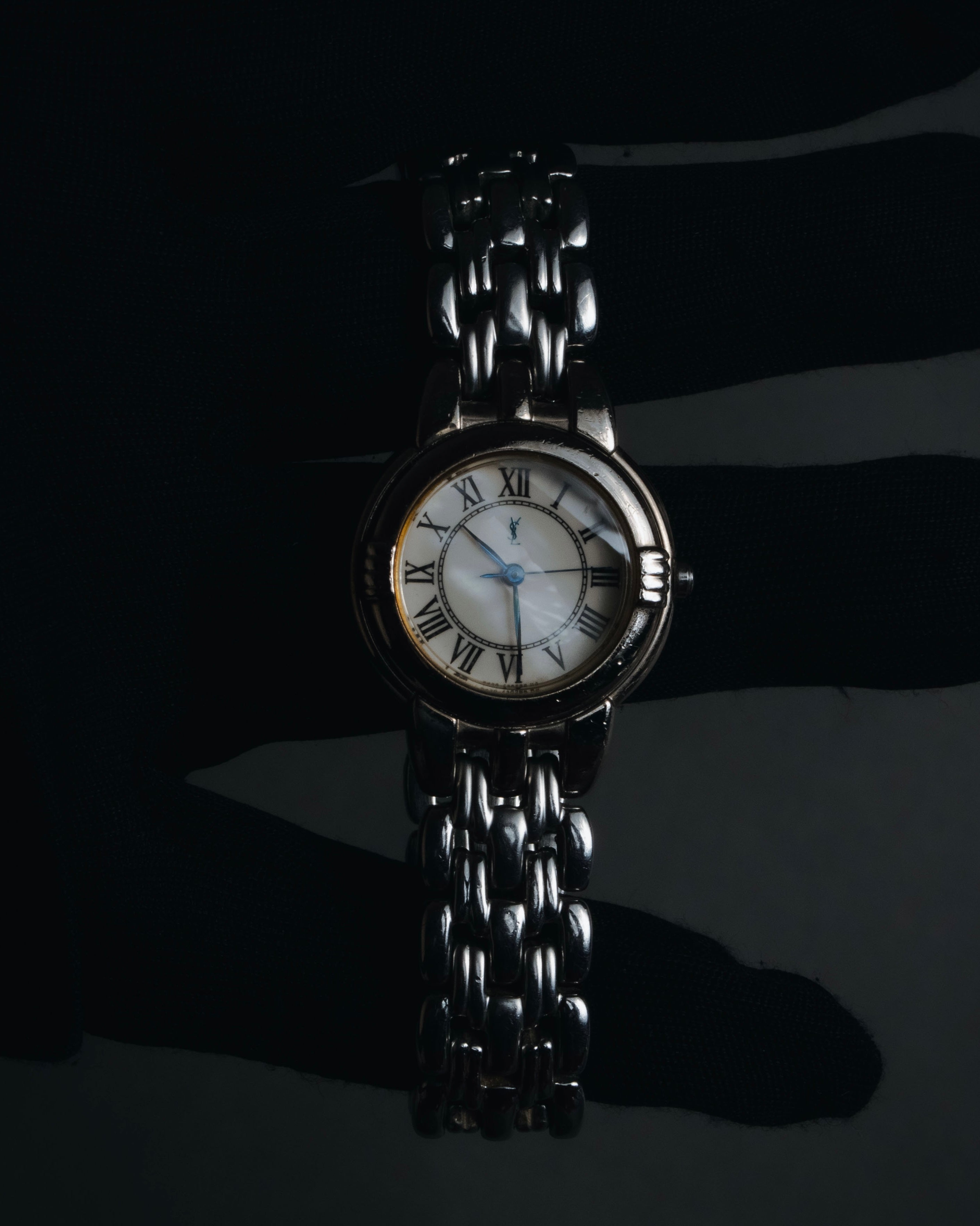 "Yves Saint Laurent" 90’s classically proportioned bracelet dress watch