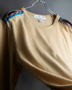 "COMME des GARCONS Shirt" Zip separate fabric detail long cut sew