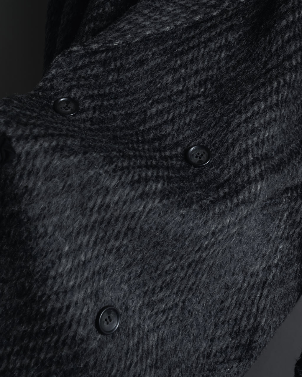 Abrigo de mezcla de mohair de doble botonadura de los años 90 de Christian Dior MONSIEUR