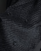 Abrigo de mezcla de mohair de doble botonadura de los años 90 de Christian Dior MONSIEUR