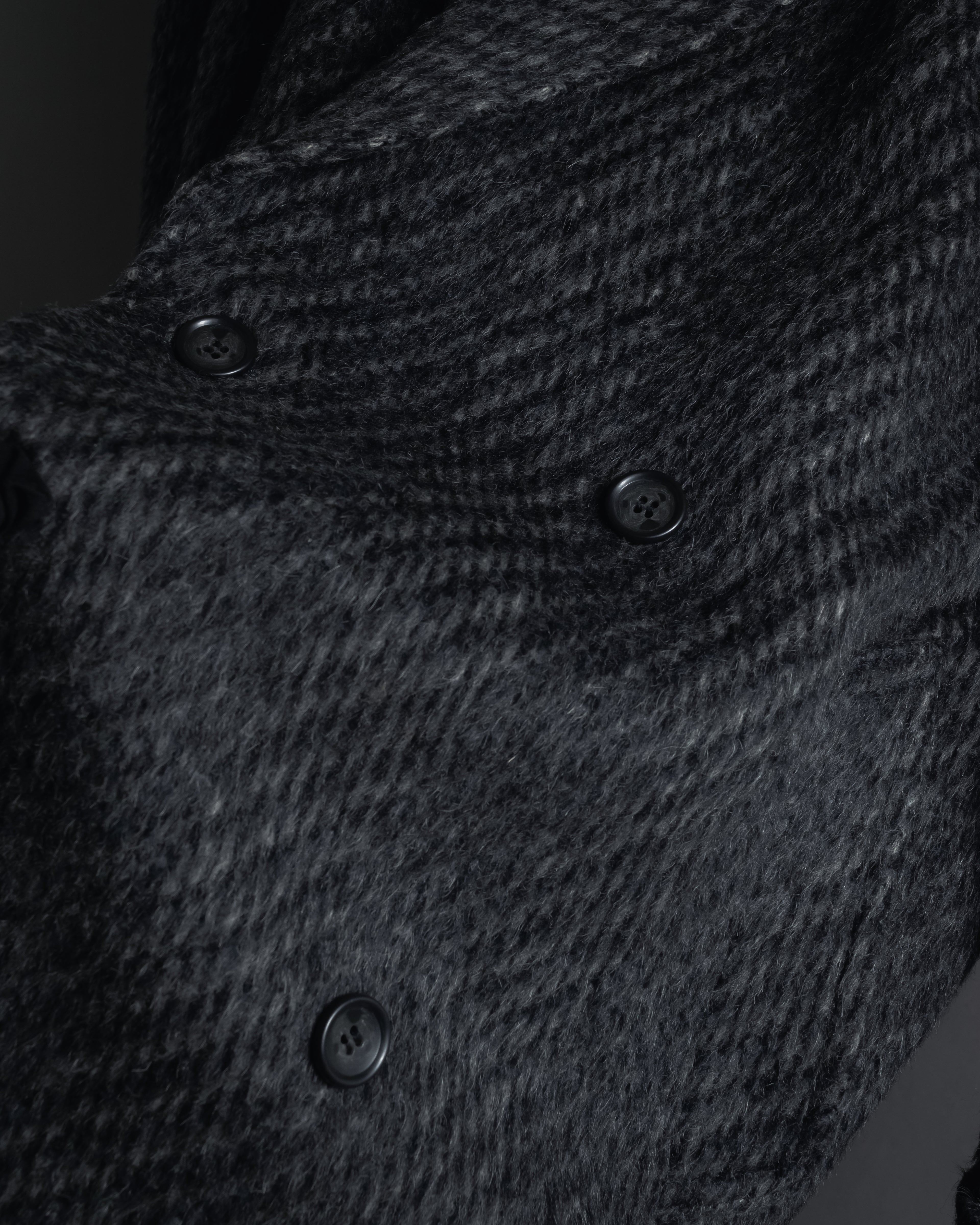 Abrigo de mezcla de mohair de doble botonadura de los años 90 de Christian Dior MONSIEUR