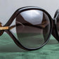 "Christian Dior" Temple gold parts design butterfly frame sunglasses